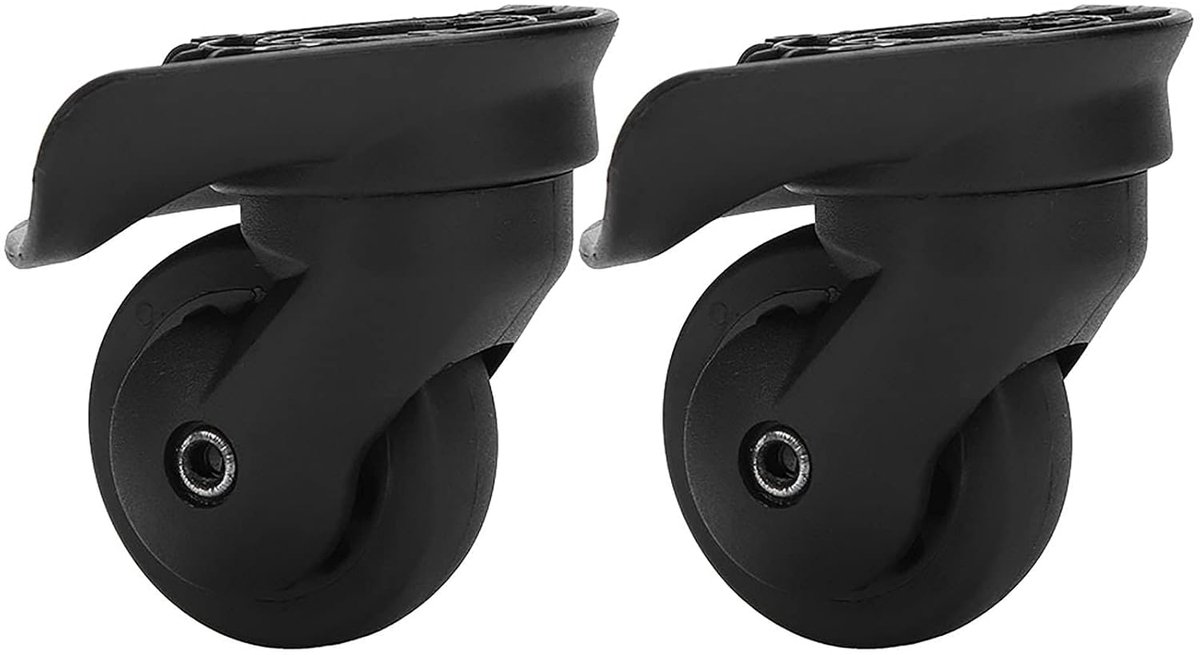 2 stks A52 Reiskoffer Wiel Trolley Wiel Bagage Wiel Dempen Enkele Rij Wiel Vervanging Universele Wiel Zwenkwielen