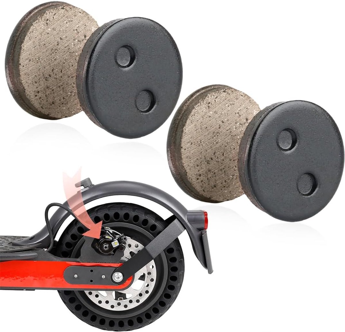 Schijfremblokken voor remvoeringen, remvoeringen, reserveonderdelen compatibel met Xiaomi 1S / M365 elektrische scooter