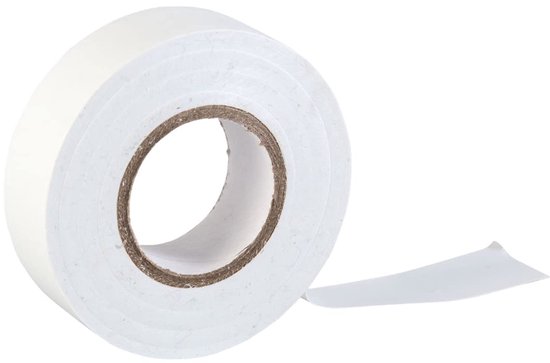 Witte PVC Elektroisolatieband, 19mm x 20m, 6 Rollen van Premiumband — afbeelding 5