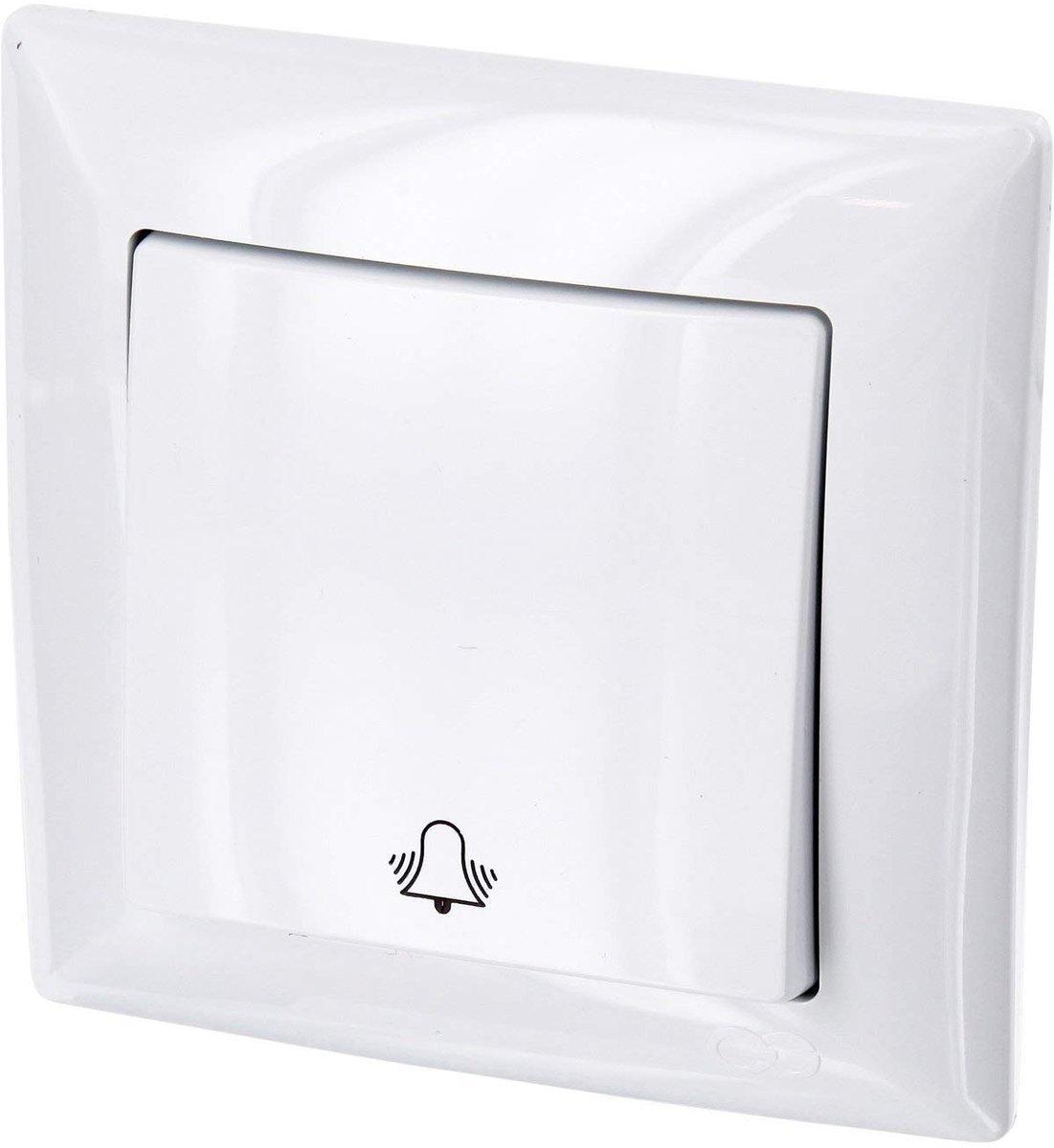 bel-symbool, steekklem, all-in-one, serie G1 zuiver wit