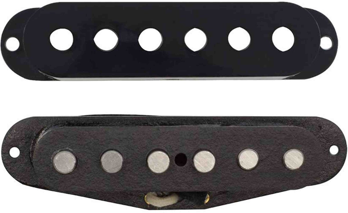 Gotoh GPU-STCLABMX Classic Alpha Single Coil ST Pickup - Alnico 5 staafmagneten, midden, zwart