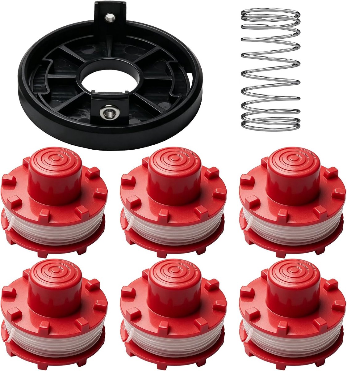 Draadspoelen set van 6 - 3405096 vervangingsspoelen - compatibel met Einhell grasmaaiers - langdurige prestaties - SnelShoppen