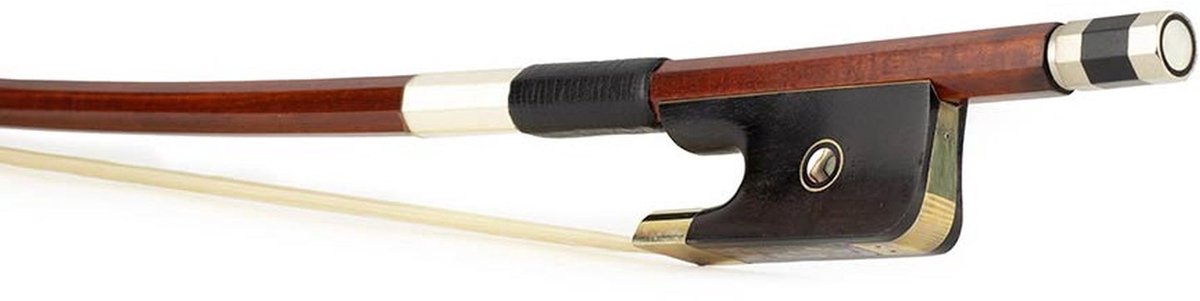 ELS BDF-50/14 strijkstok contrabas, 1/4, frans, pernambuk, achthoek, ebben slof, parijs oog, nikkelen montuur