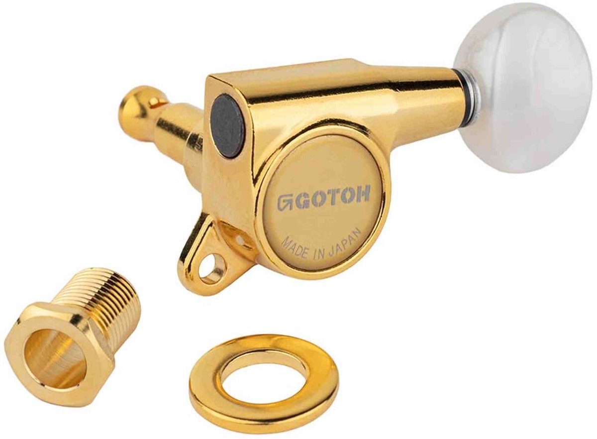 Gotoh GTH13828 SG381 stemmechanieken met 05PW knoppen, 3L3R, goud