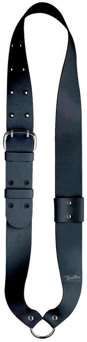 Boston SB-10-B Bandelier voor kleine trom, leder, zwart