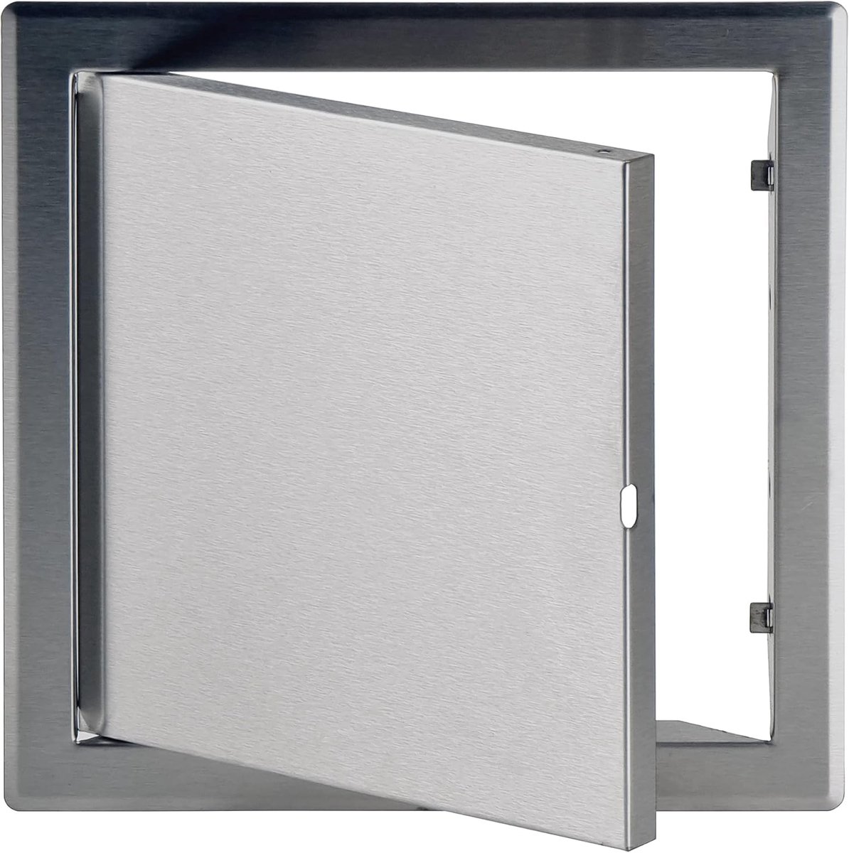 Inspectieluip van roestvrij staal, 20 x 20 cm, 200 x 200 mm