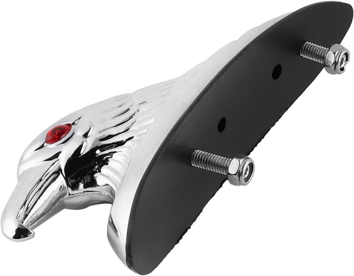 Spatbord ornament, gouden afwerking ornament, chroom aluminium levendige adelaar voor scooter motorfiets