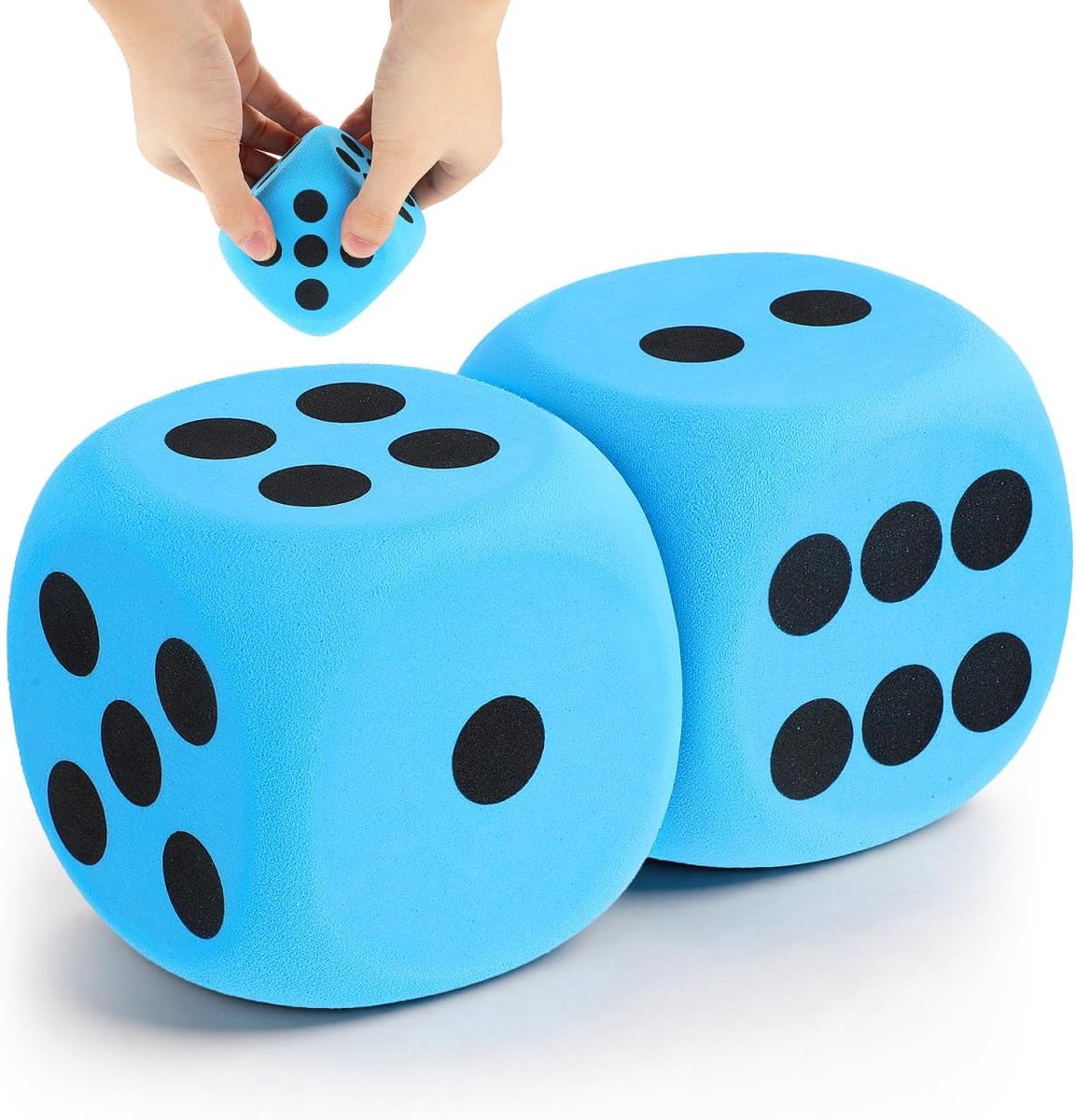 ibasenice Grote Foam Dobbelstenen - Giant Foam Dot Dobbelstenen Set Eva Foam Dobbelstenen Grote Vierkante Blokken Schuim Dobbelstenen Outdoor Party Supplies voor Outdoor Spel Games