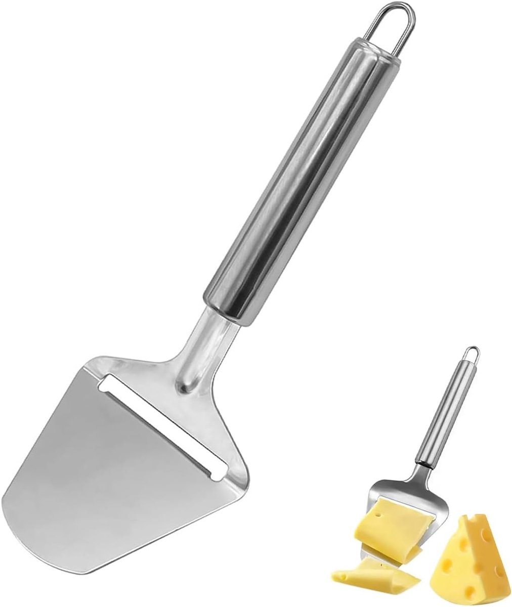 Kaasschaaf, 1 stuk kaasschaaf van roestvrij staal, kaassnijder, kaasschaaf, testwinnaar, kaasmes voor harde en snijkaas, cheese slicer kaasschraper ideaal voor het serveren aan tafel
