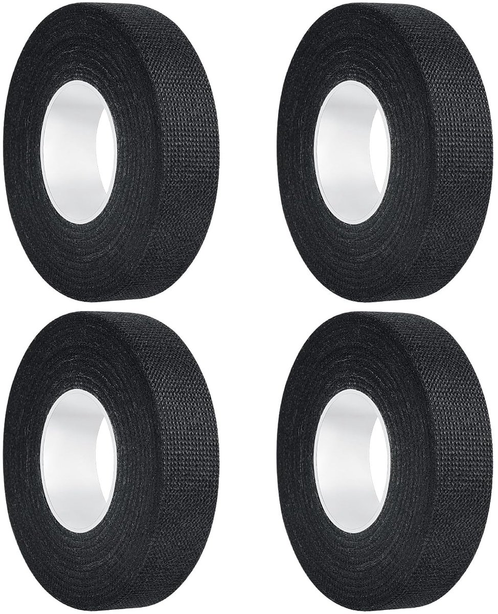 Isolatietape, zwart, 4 rollen (19 mm x 15 m), industrieel plakband, robuust en zelfklevend, ideaal voor doe-het-zelvers, elektriciteit, auto-industrie