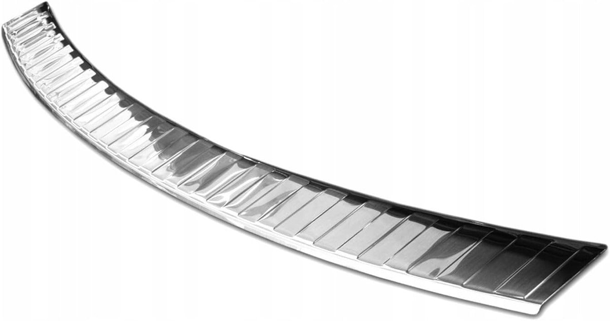 | Achterbumperprotector Compatibel met VW Tiguan 2016-2023 | Bumperbescherming; Achterbumper; Beschermlijst Auto; Roestvrij staal, Geborsteld, Zilver; Bescherming de Achterbumper