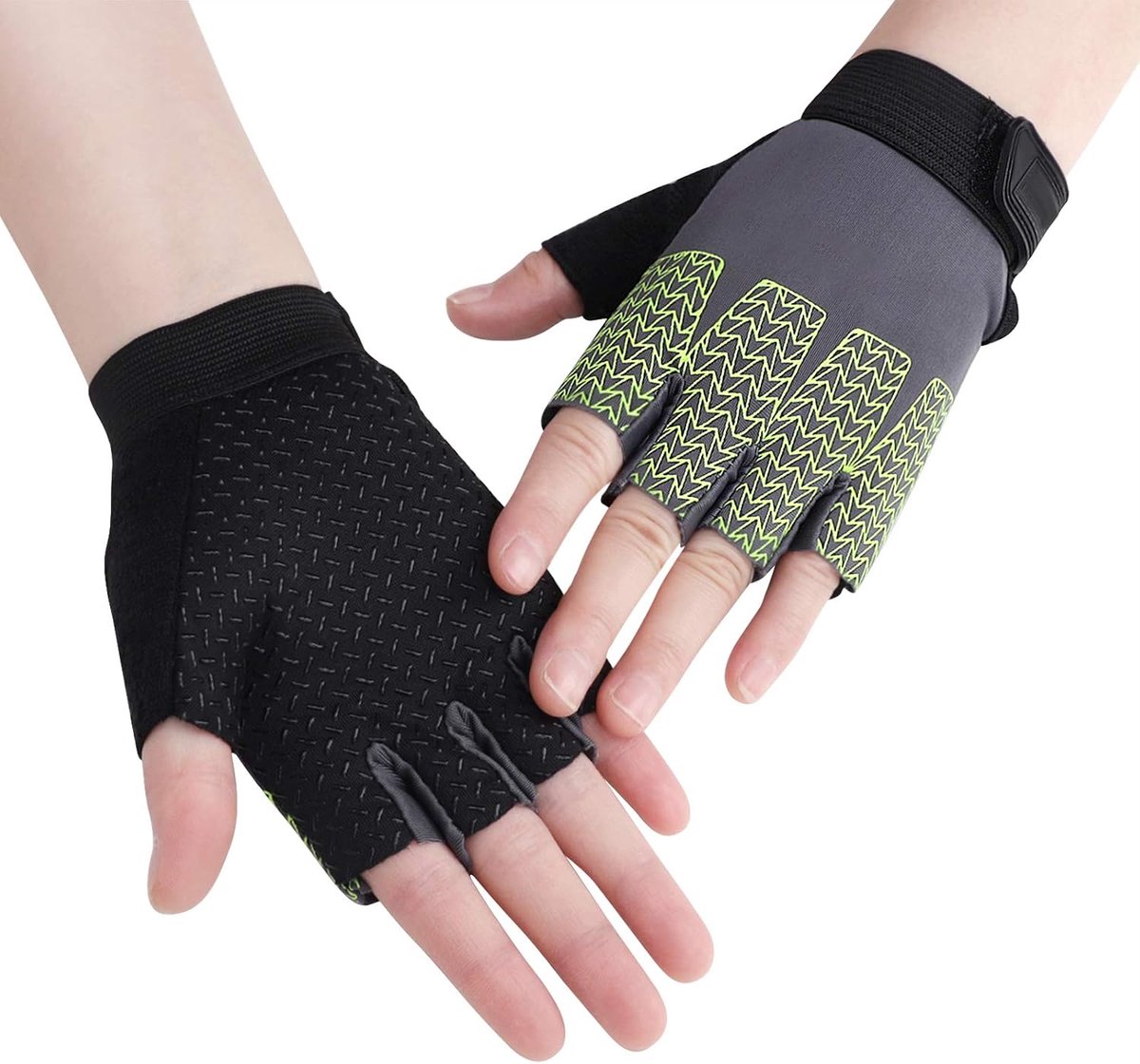 Handschoenen voor kinderen, sporthandschoenen, wanten, fietshandschoenen, ultradun, ademend, antislip voor vissen, fietsen, paardrijden, fitness, voor meisjes en jongens