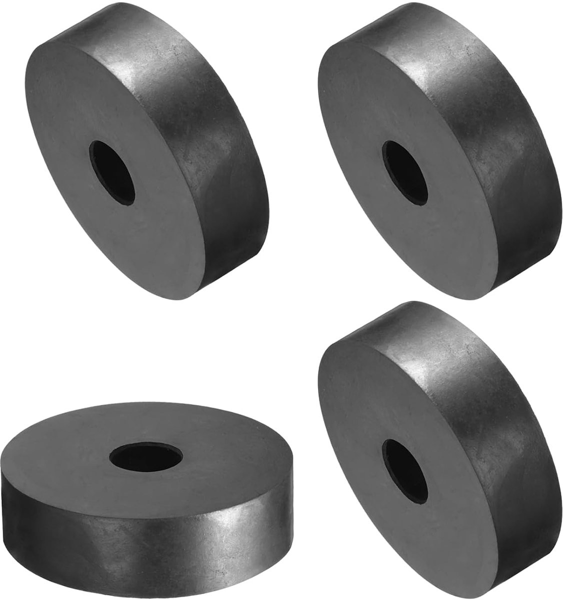 4 stuks rubberen afstandhouders, dikke anti-vibratie rubberen ringen, schokdempers voor thuisreparatie, 70 mm buitendiameter van 12 mm, binnendiameter 20 mm hoog