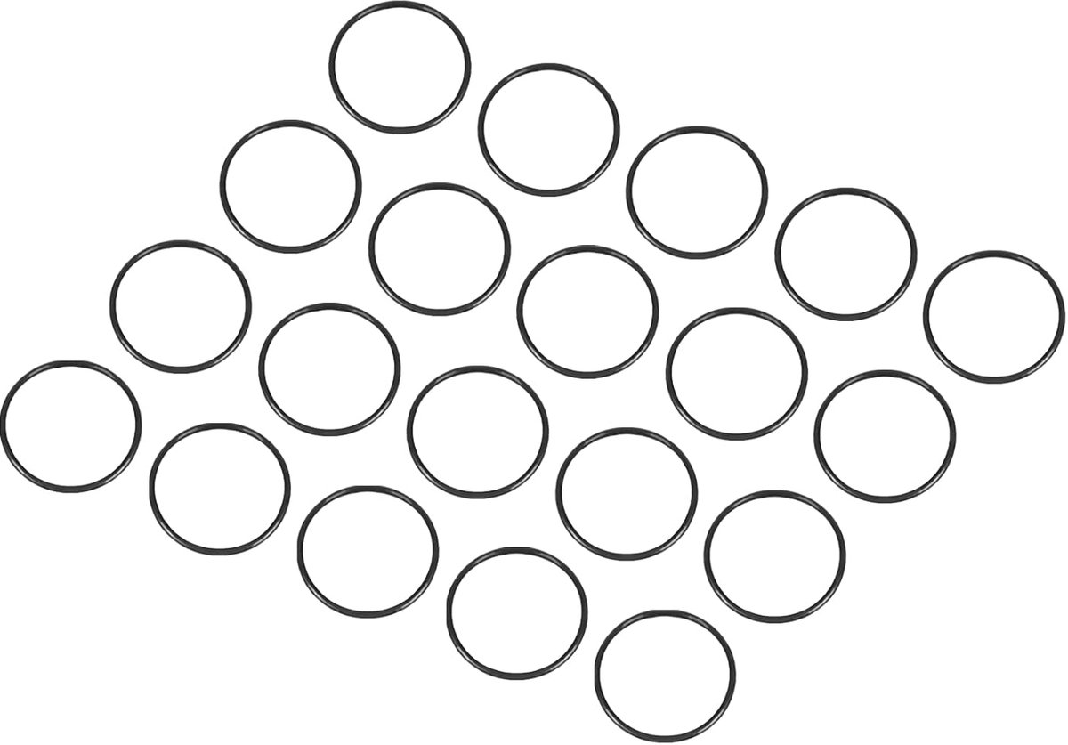 15 mm x 13 mm x 1 mm nitril-rubberen afdichtingen x 20 stuks ronde afdichting voor kraan loodgieterswerk reparatie afdichting verbinding [zwart]