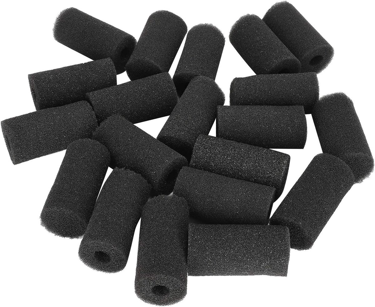 20 Stks Pre Filter Spons, Aquarium Filter Spons Pre Filter Schuim Rollen Aquarium Water Inlaat Spons Filter Protector Cover Vervanging Schuim Filter(Middel (klein gaatje))