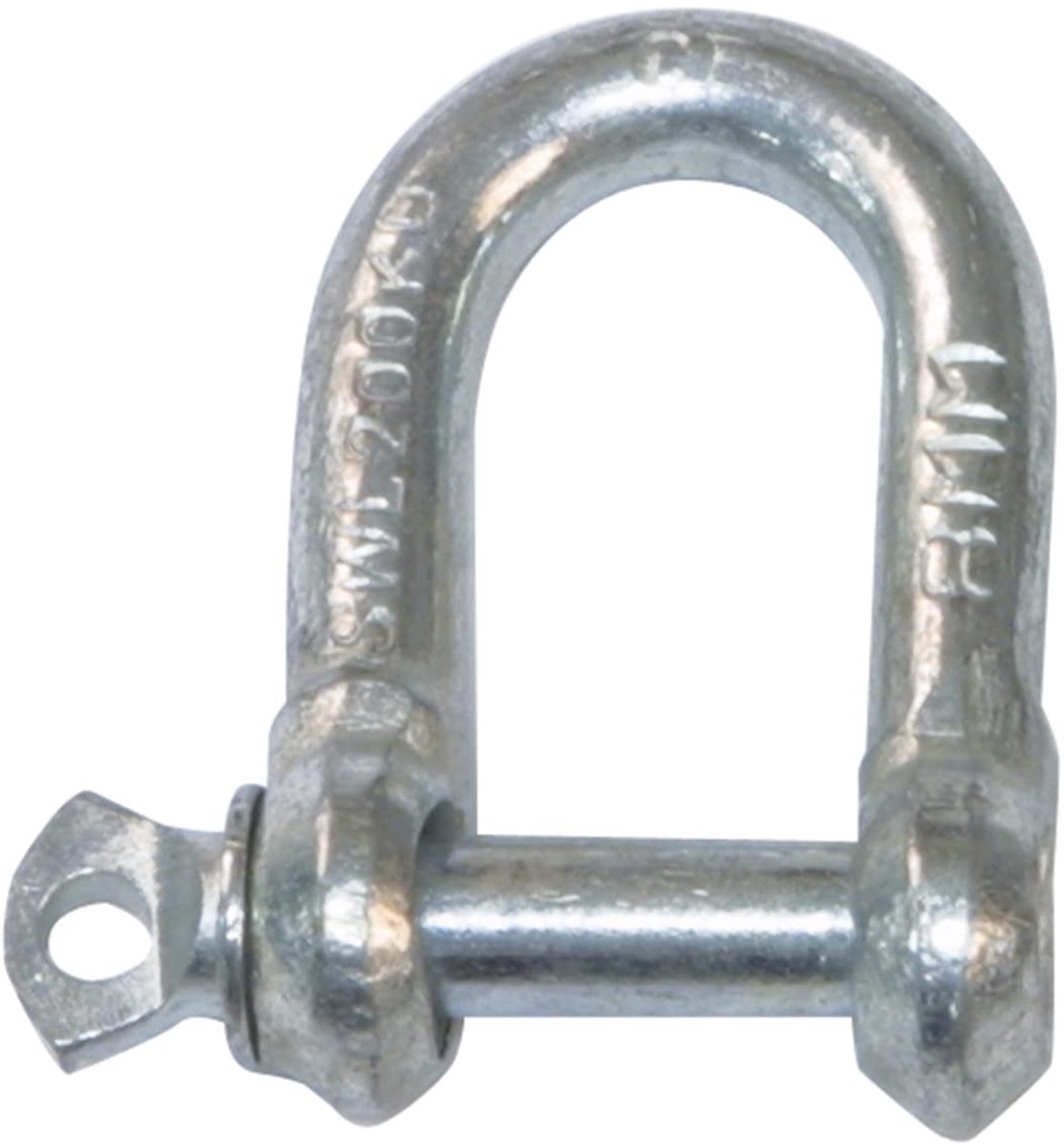 - Set van 2 rechte sluitingen model 30130, gegalvaniseerd staal met U-vorm en schroefdraadbout, perfect voor het tillen of slepen van zware voorwerpen, zilverkleurig