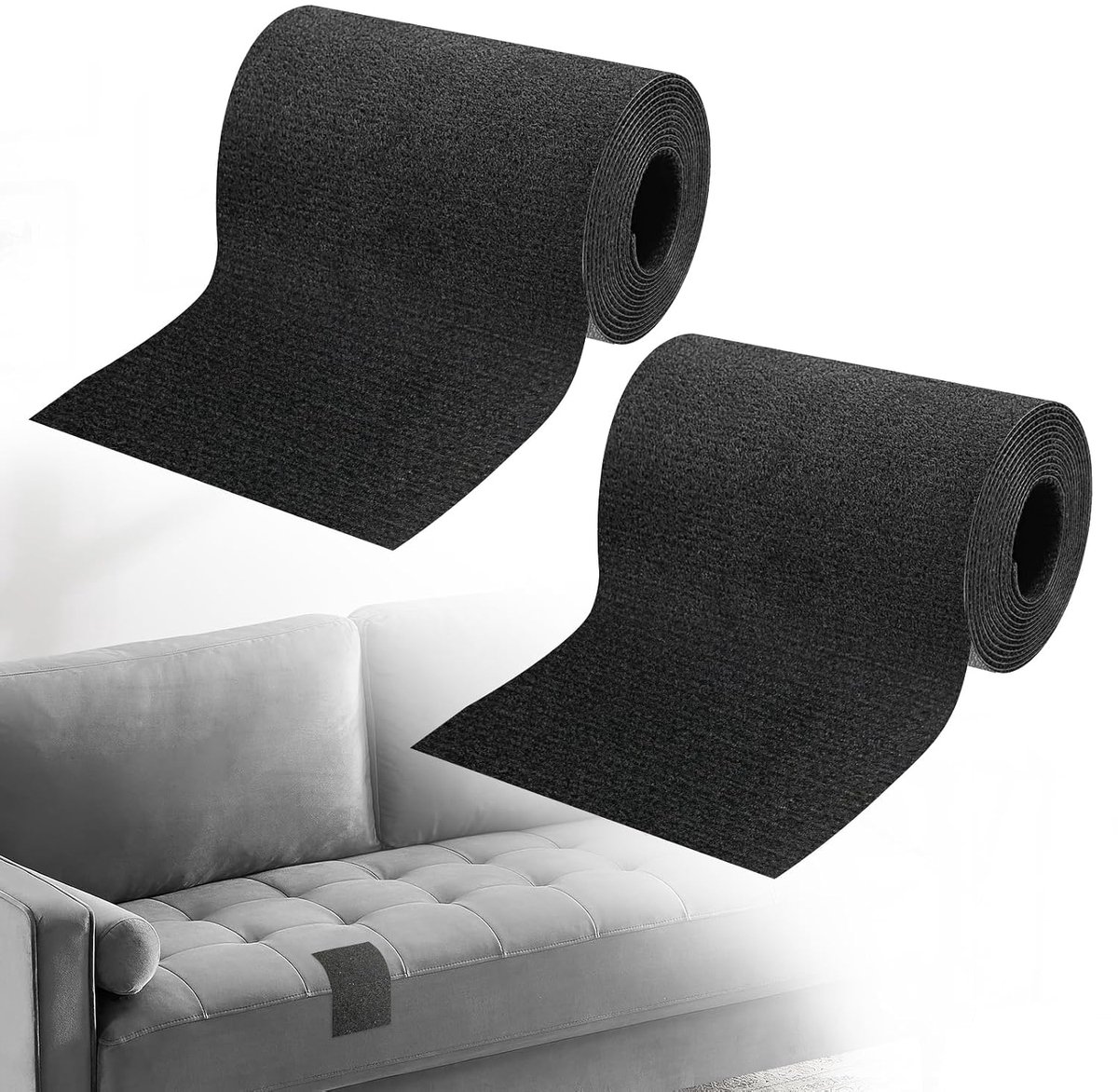 reparatietape van vilt, 10 cm x 2 m (2 rollen), waterdicht en wasbaar, voor kleding, meubels, tenten, luifels (zwart)