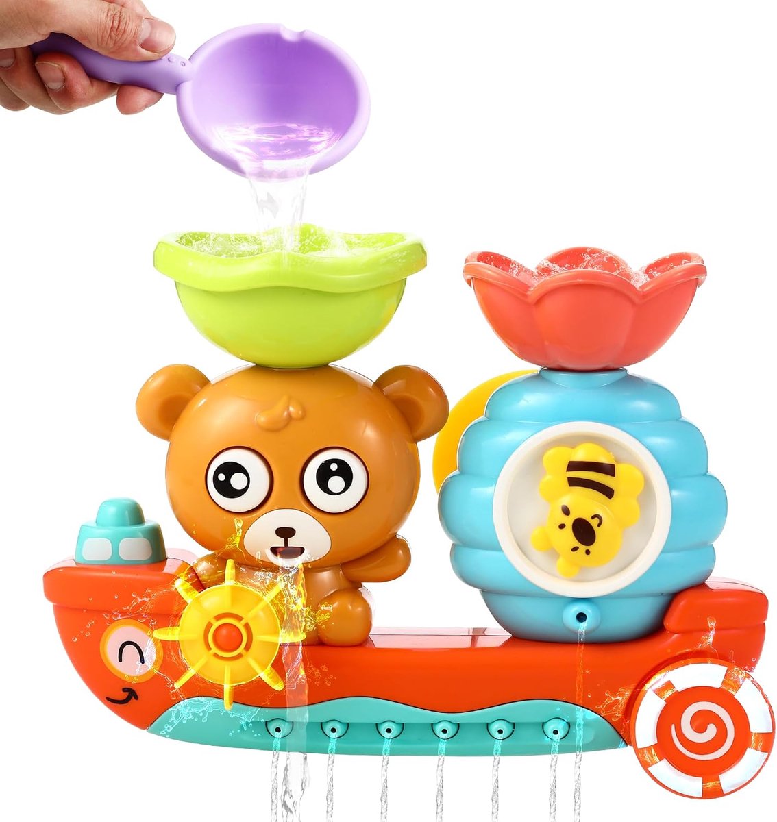 vanaf 1 2 3 4 jaar, Bear and Bee, Water Toys Children, Bath Toy Baby van 1 jaar, bad speelgoed, waterspeelgoed babyspeelgoed voor jonge meisjes verjaardag