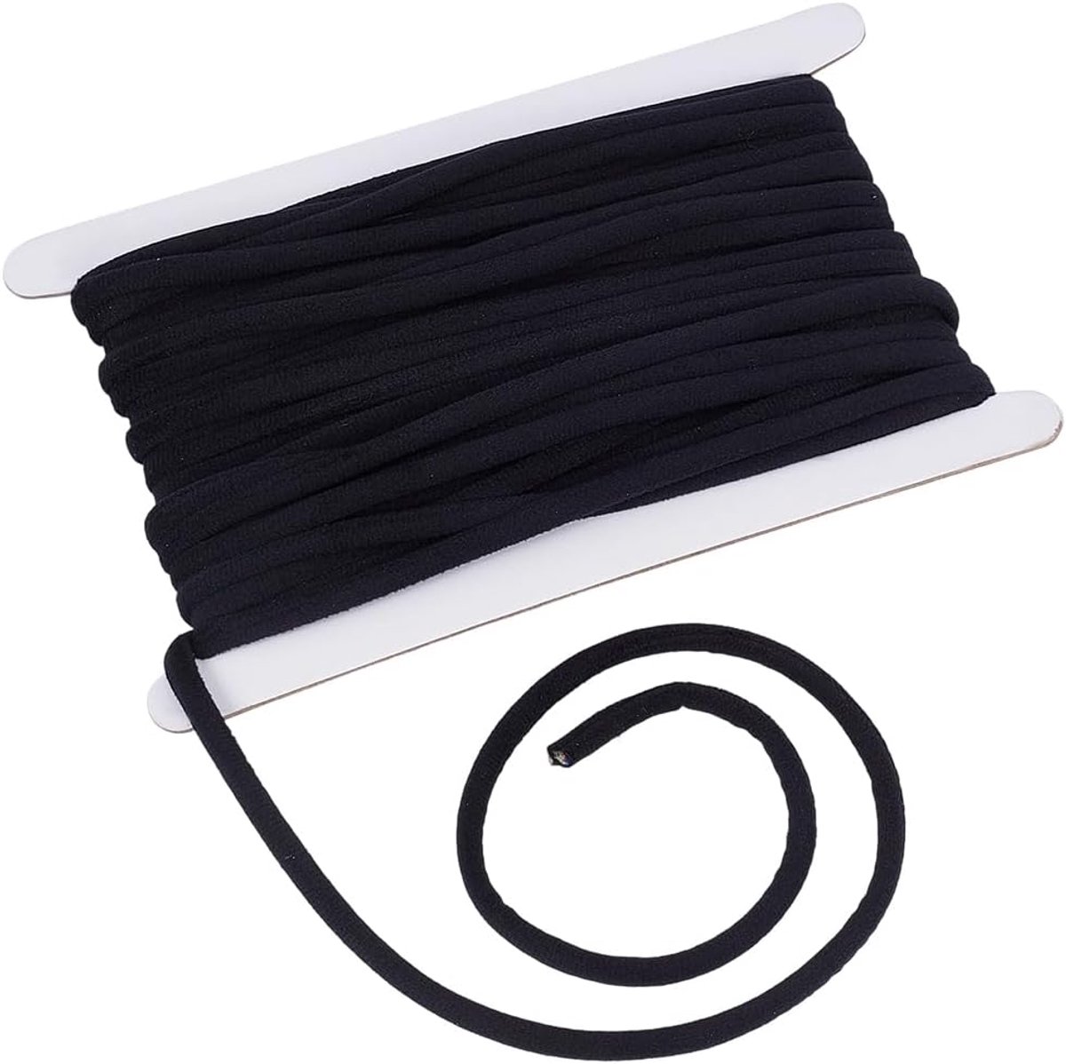 10M 6Mm Zwart Verpletterd Fluwelen Lint Strips Dunne Vintage Zachte Fluwelen Koord String Platte Ronde Craft Trim Voor Naaien Maken Kleding Accessoires Choker Ketting Diy Craft Gift Wrapping