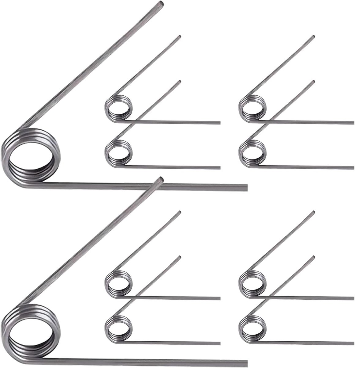 Torsieveren, V-vormige veer, 0,7 x 3 rotaties x 60° tuinschaarveren, buitendiameter 4,5 mm, voor reparatieprojecten