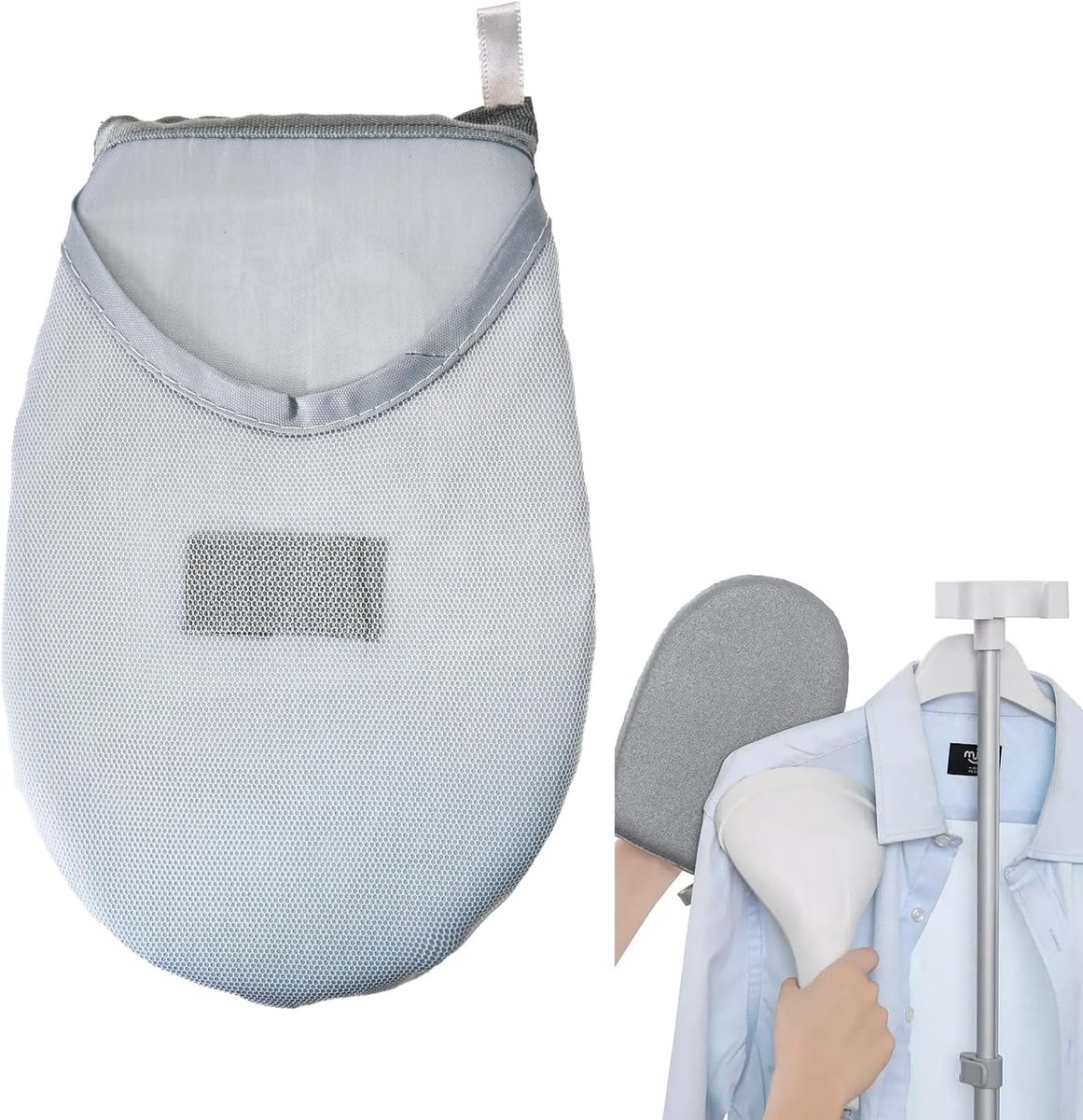 stoom, kledingstomer, strijkhandschoenen, draagbare strijkplank, praktische accessoires voor stoomstrijkijzer en kledingstomer, draagbaar en veelzijdig inzetbaar (rond)