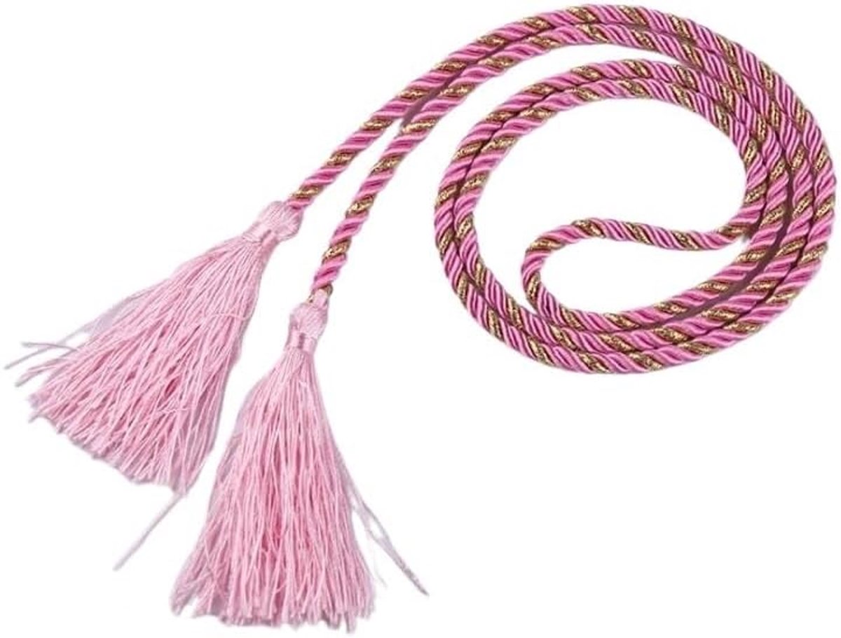 Accessoires voor gordijn, borstels, gordijntouw, decoratieve riemen, gordijnhouder hanger (roze)