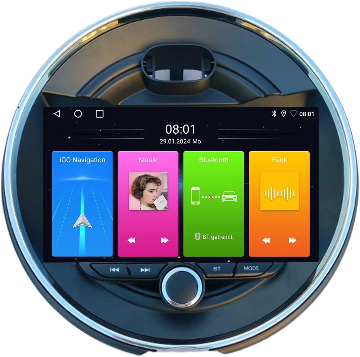 Multimedia GPS Navigatiesysteem 9'' - AHD Scherm - Canbus Inclusief - Slimme voertuigbediening - SnelShoppen