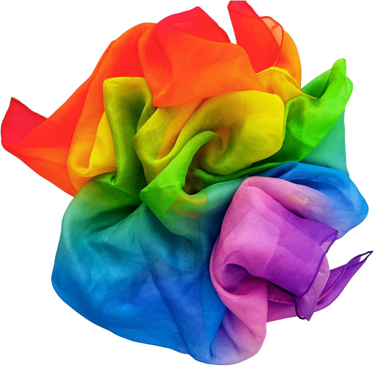 100% vierkante moerbeizijde - zachte en natuurlijke zijden sjaal, leuk accessoire voor fantasierijke en creatieve spellen, speelsjaals, sjaals
