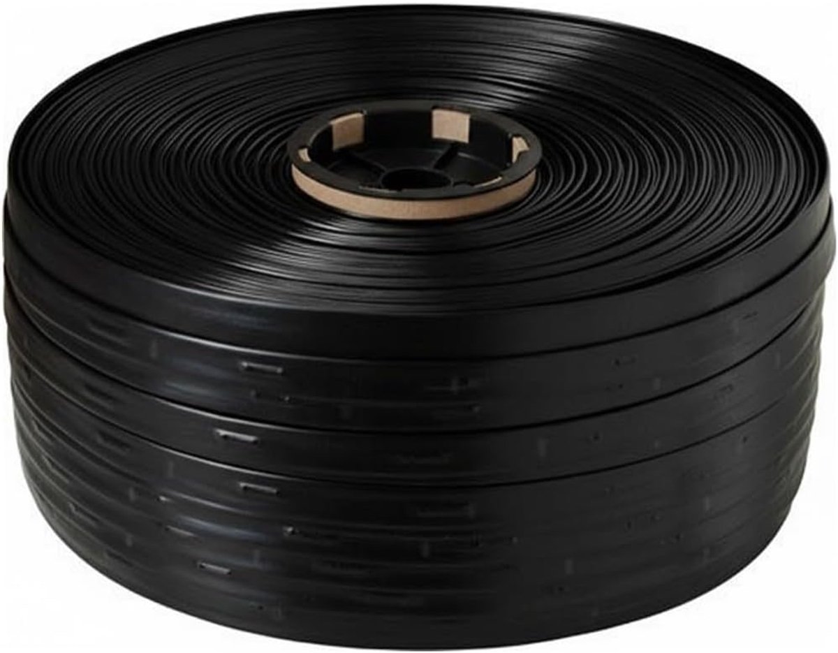 band voor druppels, 16 mm. Wanddikte 8 ml druppels: 20 cm. 125 m spoel. Platte buis met 1,16 liter debiet per uur topkwaliteit Made in Italy