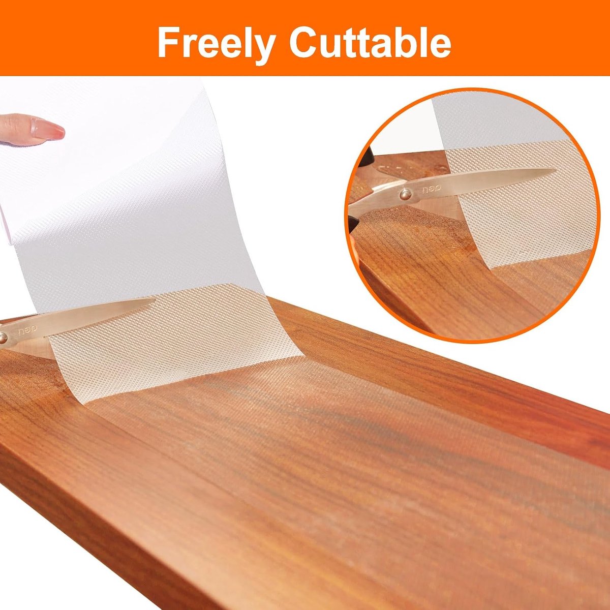 Antislip traptreden transparant diamantpatroon voor houten treden | Zelfklevende antislip strips voor binnen, 15 stuks 10 x 60 cm, beschermen houten trappen tegen uitglijden met diamant