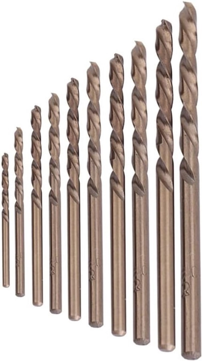 HSS-CO Boorbits Set voor RVS, M35 Kobalt Boorbits van 1.0-5.0MM, Perfect voor Precisiebewerking en Metalen Bewerking