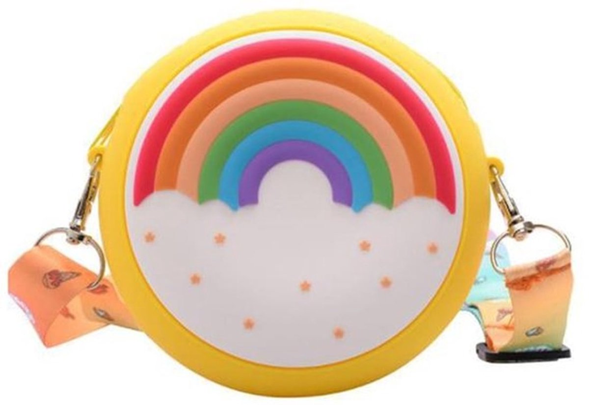 Schoudertas Hoogwaardig Materiaal - Siliconen/Polyester - Modieus Design - Kinderen/Mee - 12x12x4 cm - Perfect Cadeau - Handtas