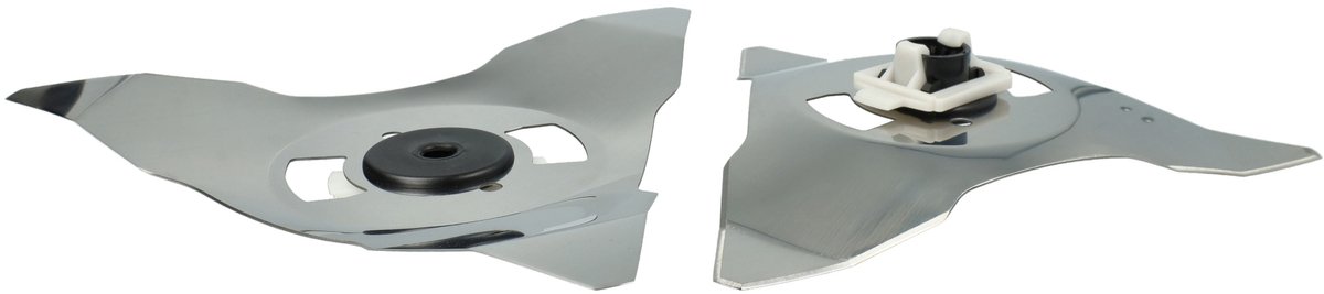vhbw 2x vervangingsmes, compatibel met Robomow RC302, Premium RC-modellen, RC304, MS 3500 (2016), RC304PRO grasmaaiers – vervangingsmes zilver, roestvrij staal