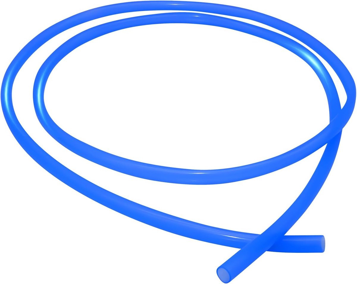 siliconen buis, 6 mm binnendiameter x 8 mm buitendiameter 2M, flexibele siliconen slang water luchtslangpijp voor pompoverdracht blauw