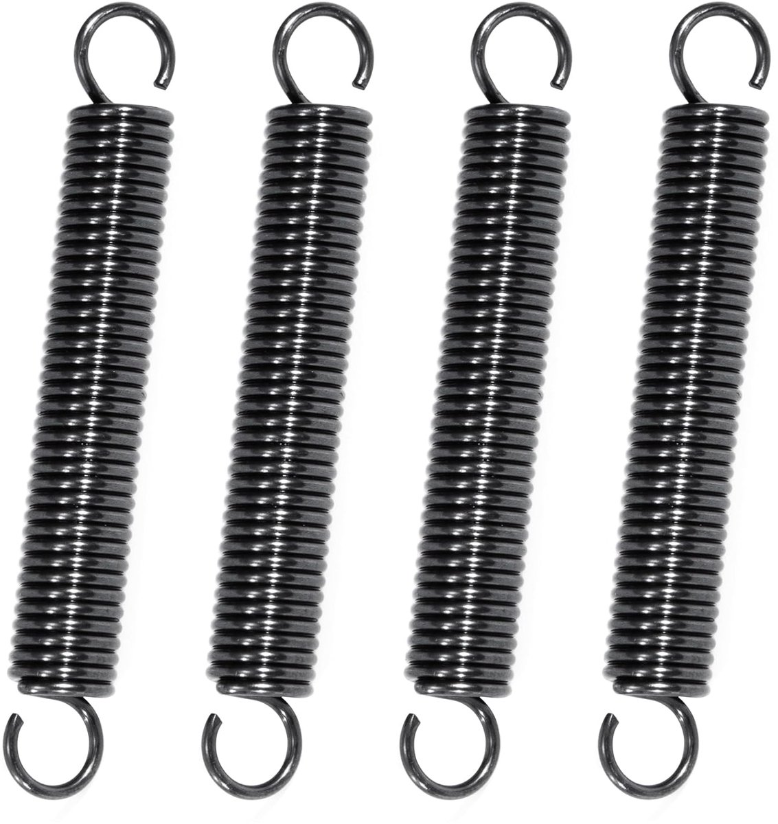Verlengveren, 70 mm, trekveren met haken, pianodraadveer, buitendiameter 10 mm, draaddiameter 1,4 mm, dikte 5,0 kg, 10 stuks