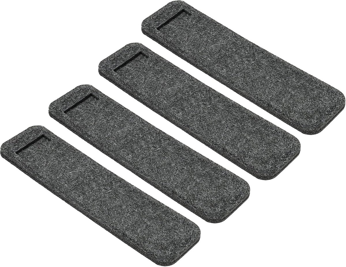 Viltpen Etui Potlood Tassen Mini Zakbeschermer Opberghoes Sleeve Houder, Donkergrijs, S, Pouch
