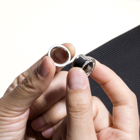 Tunnels, 8 stuks roestvrij staal, schroefsluiting met edelstenen, piercing, sieraden, 6 mm - 16 mm, Roestvrij staal, Kubieke zirkonia — afbeelding 2