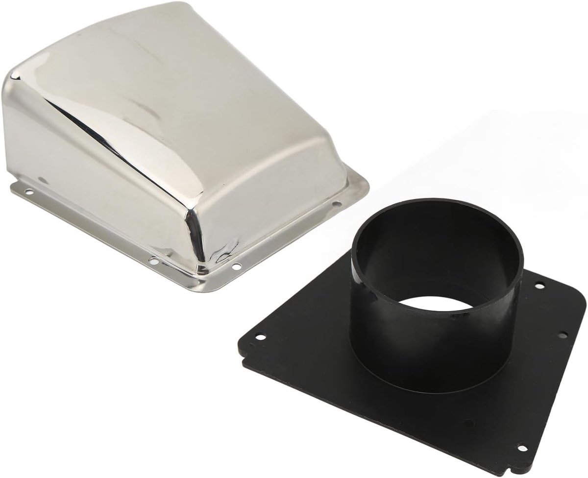 Clamshell Ventilator Bootkapventilator Inlaatkapventilator, Roestvrijstalen Bootkap Ventilatieafdekking Uitlaatkapventilator voor Nylon Basis voor Boten Jachten