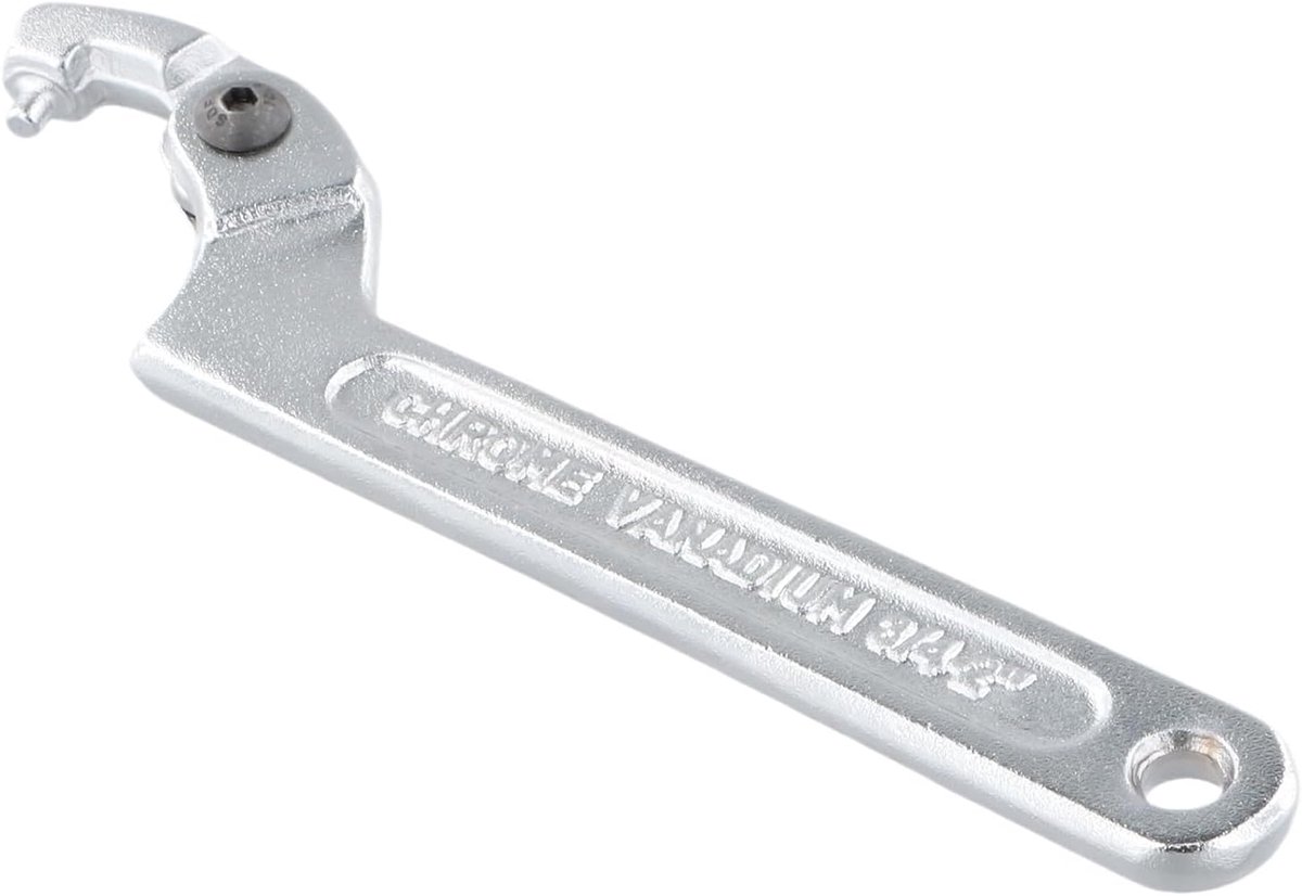 Verstelbare Haaksleutel Chroom Vanadium, Pin Haaksleutel voor Moer, Zilver (3/4”-2” (19-51mm))
