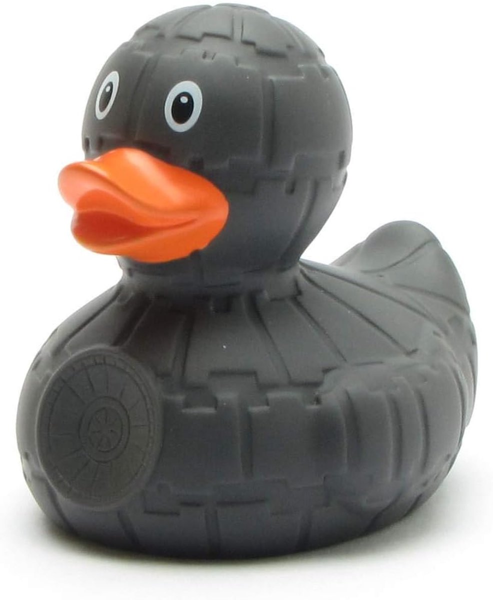Grey Star Badeente I piepende eendje I L: 8 cm I incl. badeenden-sleutelhanger in een set