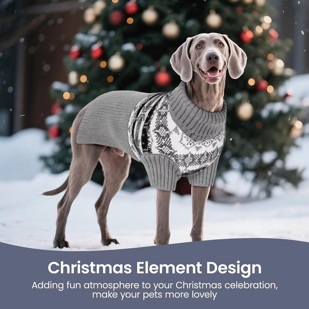 Extra grote hondentrui, XXXXL hondentrui grote maat hond, 4XL grote huisdier trui coltrui gebreide huisdier koud weer trui, meisje en jongen honden trui voor Doberman, Duitse Dog, grijs, 4XL