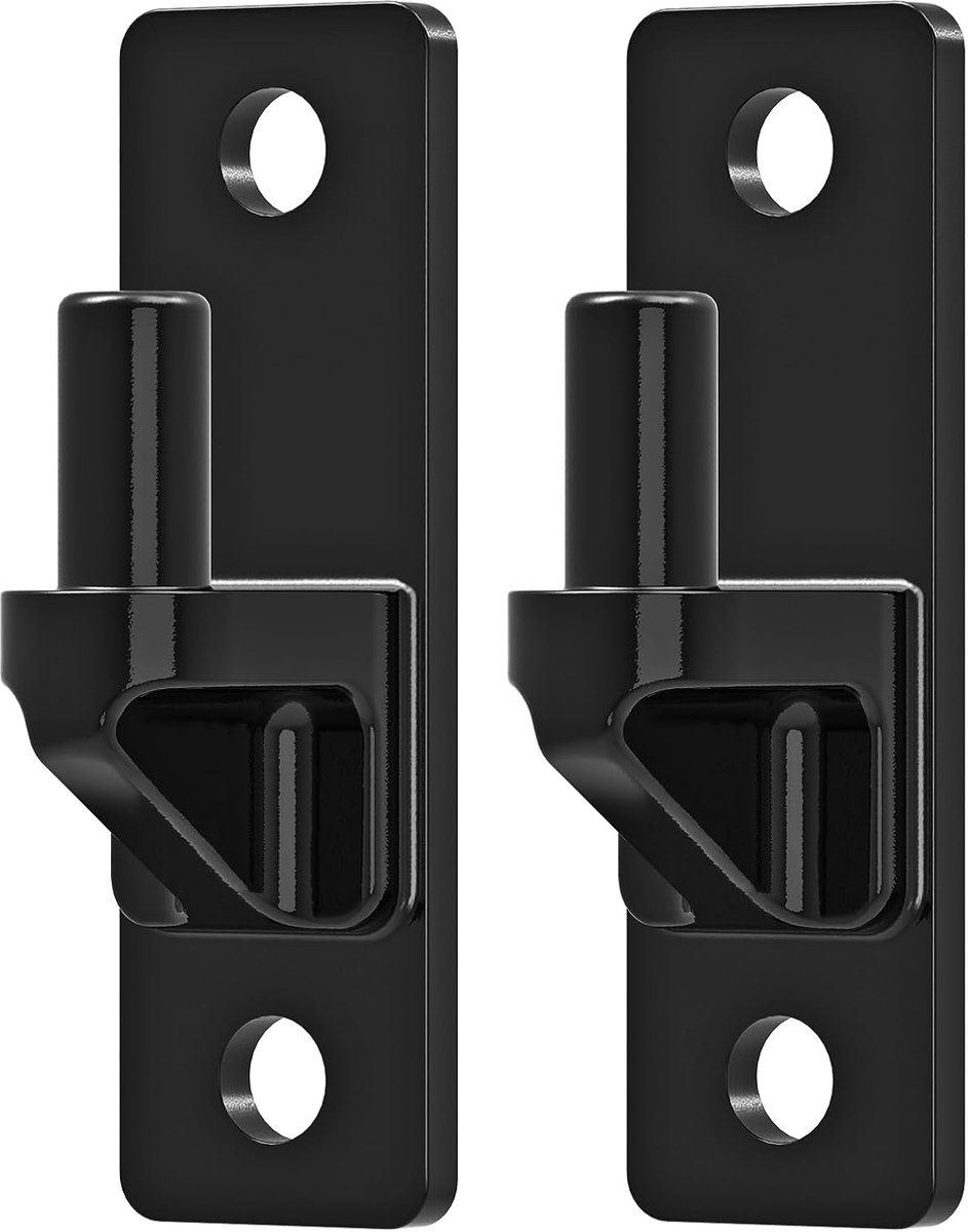 Wandmontage Gate Scharnier 6 mm Heavy Duty Stalen Gate Scharnieren met 1,5 cm pin, gegalvaniseerd anti-kras oppervlak, 12,4 x 3,8 cm boerderij poort scharnieren voor houten poorten en hekken, 2