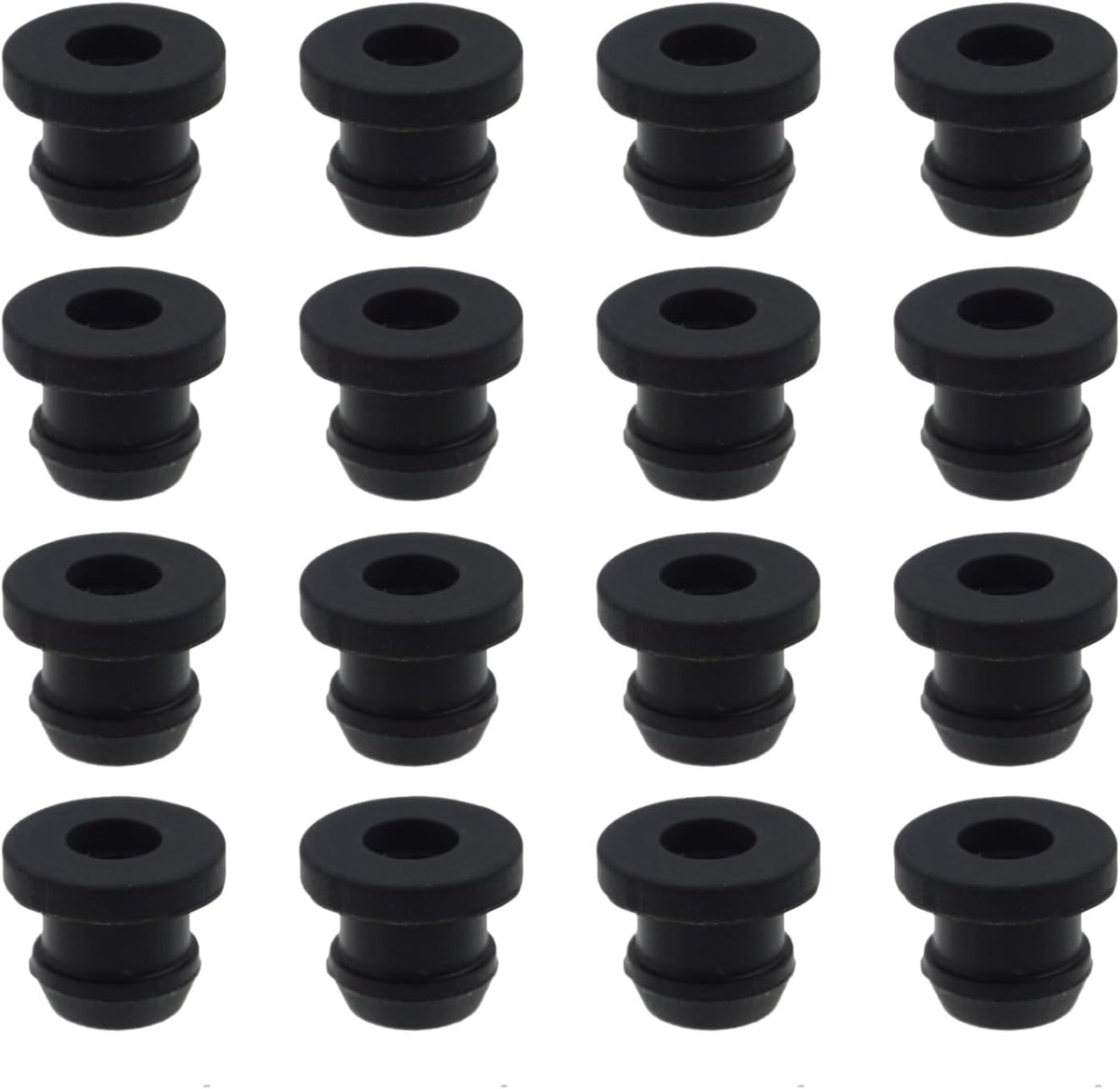 sluitring voor potsteunen, 16 stuks, met 5 mm staven voor camperaccessoires, kookplaatvervanging, kabeldoorvoer rubber voor roestrubberen voeten, caravanuitrusting, gadgets, duurzaam en