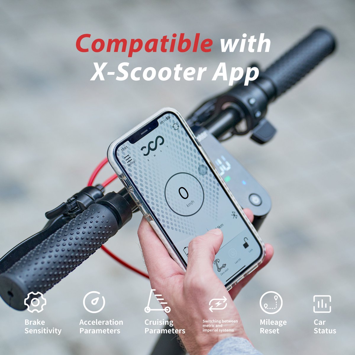 iScooter W8 Elektrische scooter - 9.3inch off‑road luchtbanden - 35km actieradius - 500W motor - 48V 10,4Ah accu - Maximumsnelheid 25 km/u - Mantis‑voorvorkdemper + onafhankelijke achterdemper - zwart – foto 4