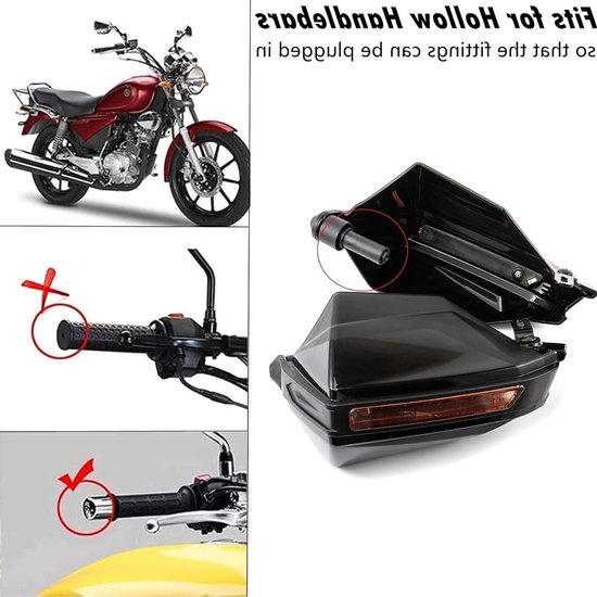 Motorfiets handbescherming met grip en schild voor optimale veiligheid en comfort — afbeelding 5