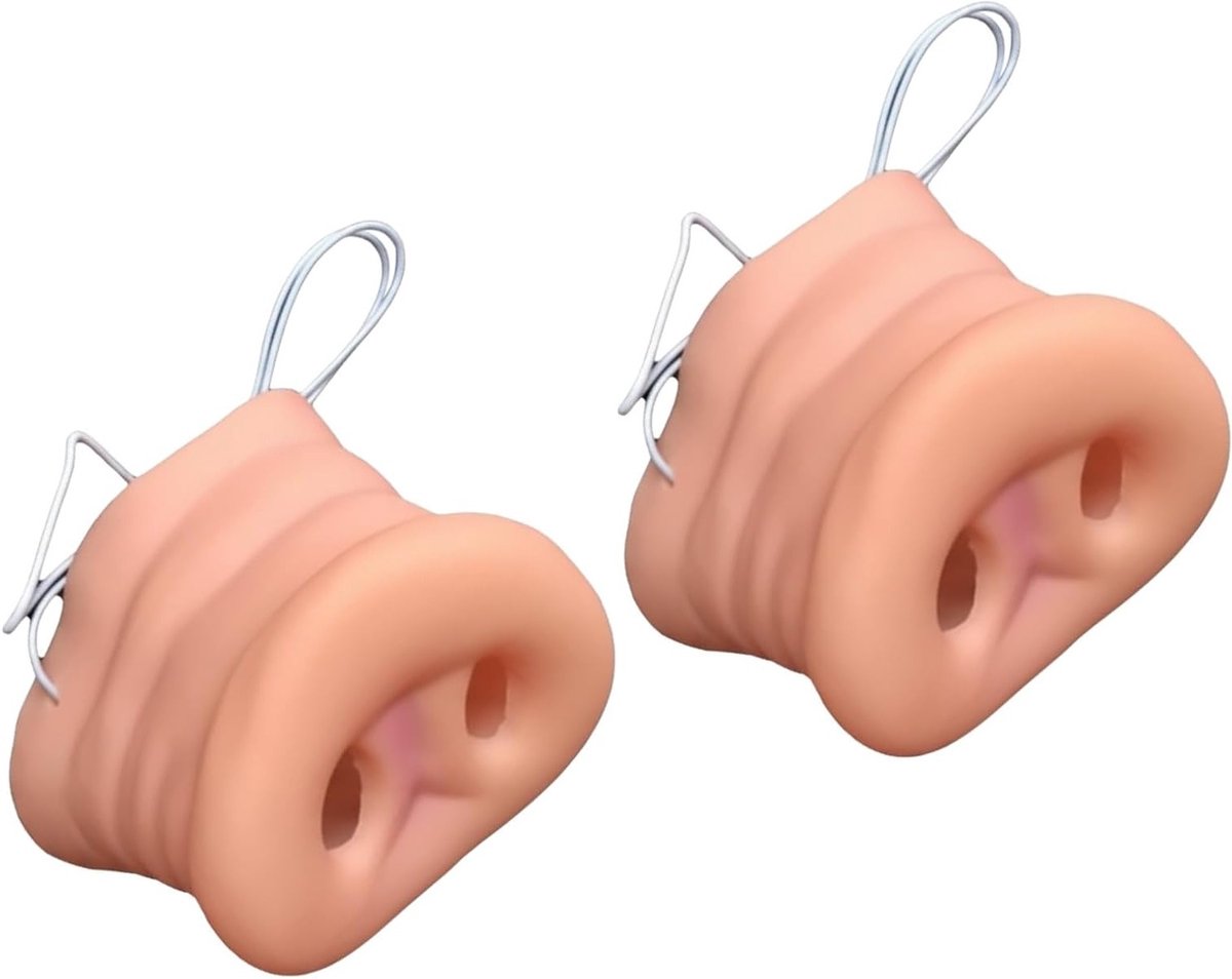 Grappige Varkensneus Dierenmasker Set met Elastische Band voor Halloween en Carnavalsfeesten