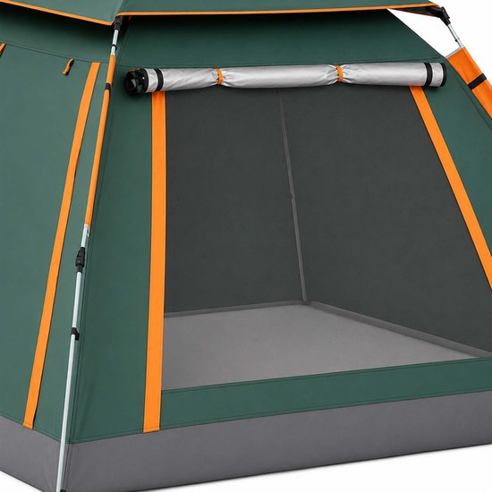 campingtent-240x155x240 cm-donkergroen — afbeelding 3