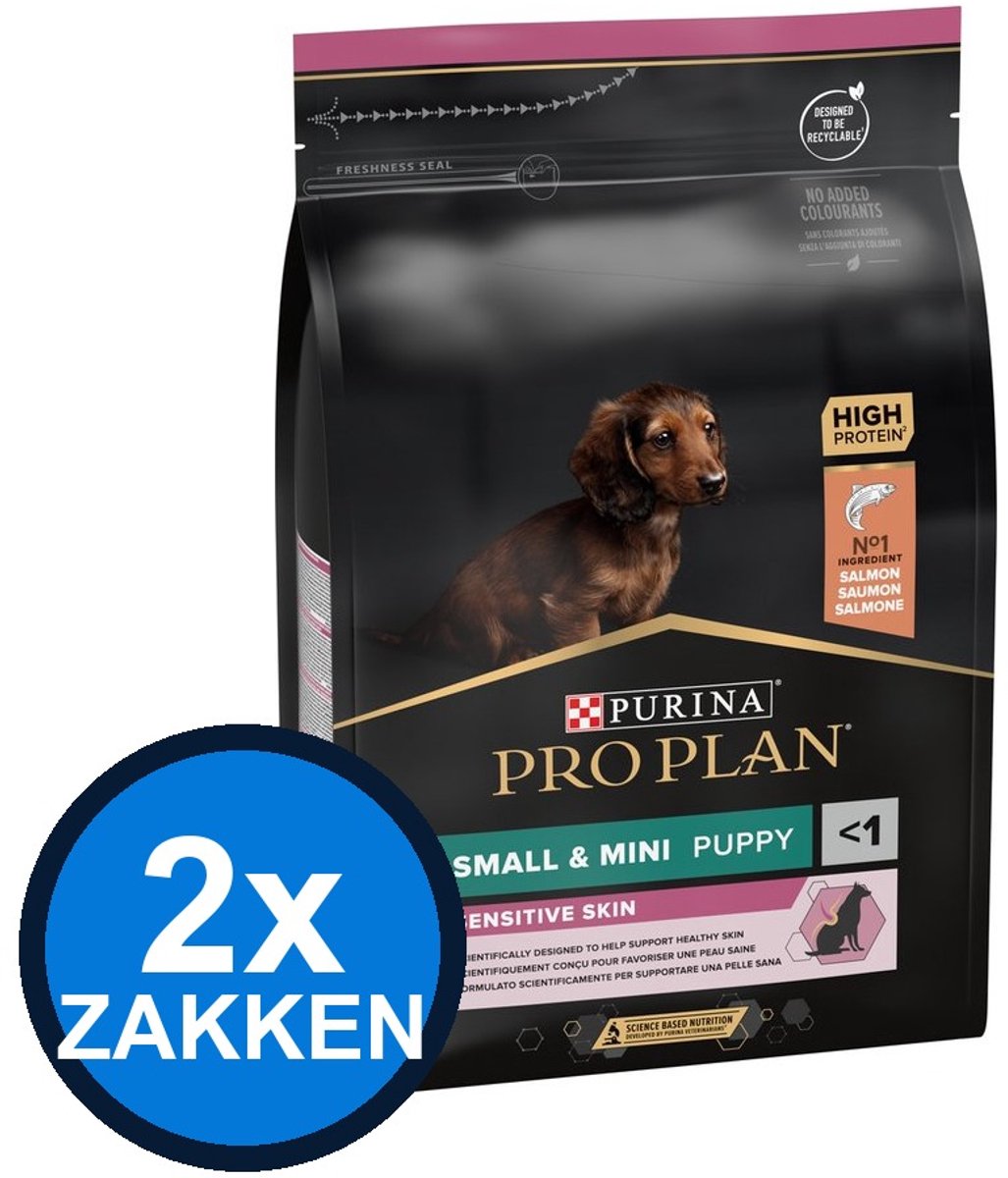 Pro Plan Pro Plan - Puppy Small & Mini Sensitive Skin Zalm - Hondenvoer Droogvoer - 3 kg