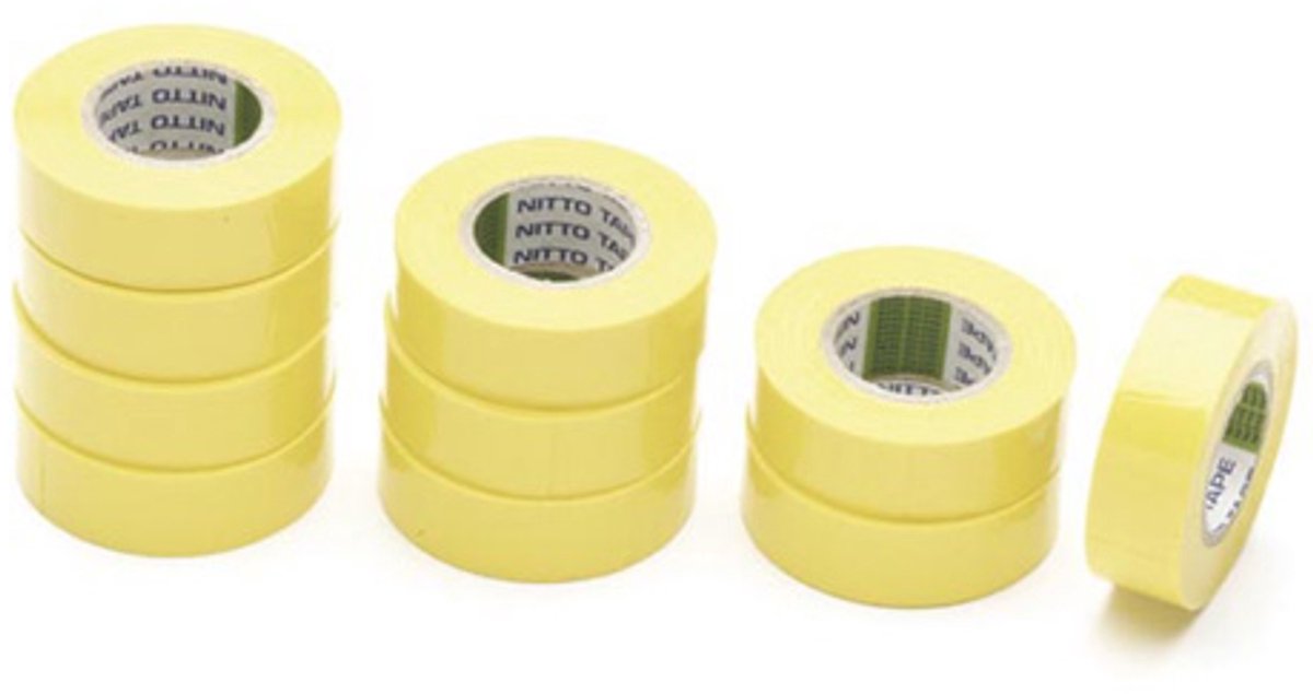 NITTO - ISOLATIETAPE - GEEL- 19 mm x 10 m
