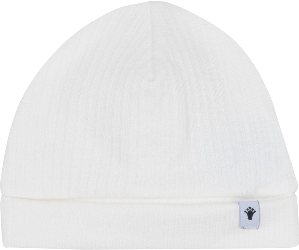Klein Baby-Muts Rib-Natuurlijk wit